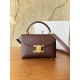 Replica Borsa Celine Teen Nino con manico superiore in pelle di vitello liscia Borgogna Imitazioni Replica Borsa Celine Teen Nino con manico superiore in pelle di vitello liscia Borgogna
