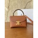 Replica Borsa 1:1 Celine Teen Nino con manico superiore in pelle di vitello liscia Marrone Imitazioni Replica Borsa 1:1 Celine Teen Nino con manico superiore in pelle di vitello liscia Marrone