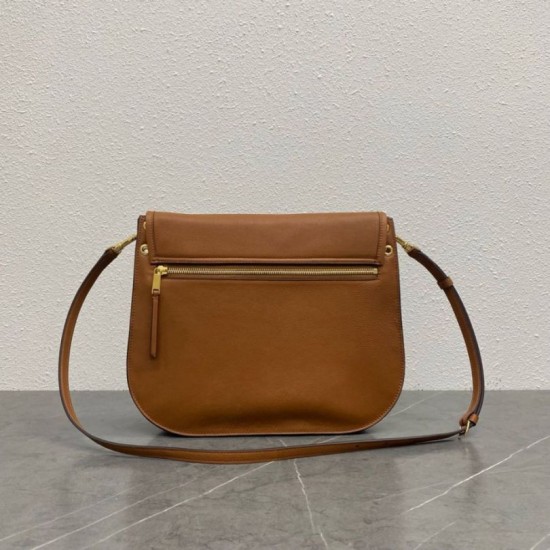 Replica Borsa a tracolla Celine Soft Triomphe Besace Marrone Imitazioni Replica Borsa a tracolla Celine Soft Triomphe Besace Marrone