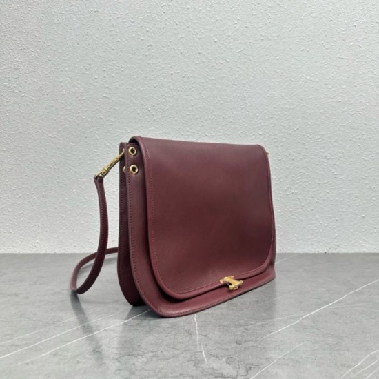 Replica Borse  fedele Celine Soft Triomphe Besace bordeaux