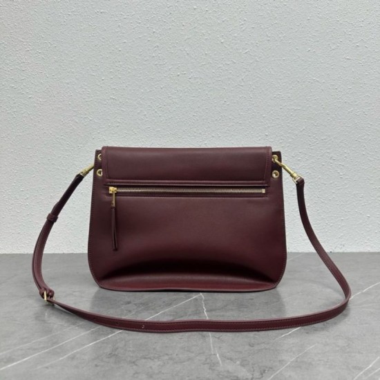 Replica Borse  fedele Celine Soft Triomphe Besace bordeaux