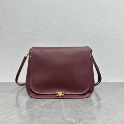 Replica Borse  fedele Celine Soft Triomphe Besace bordeaux
