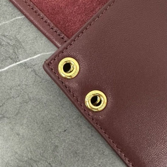 Replica Borse  fedele Celine Soft Triomphe Besace bordeaux
