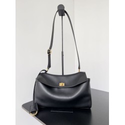 Borsa a tracolla Balenciaga Rodeo Medium nera oro