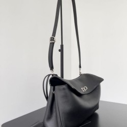Replica borse griffate a tracolla Balenciaga Rodeo Medium nera argento Imitazioni Replica borse griffate a tracolla Balenciaga Rodeo Medium nera argento