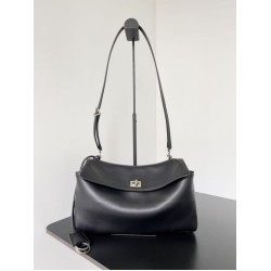 Borse a tracolla Balenciaga Rodeo Medium nera argento