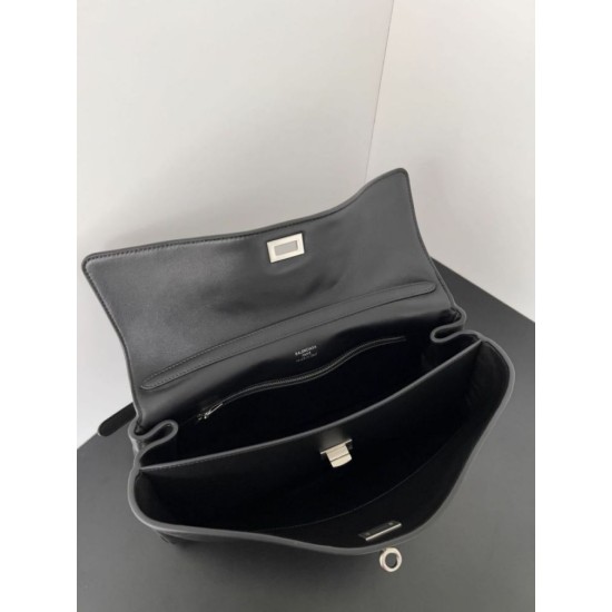 Replica borse griffate a tracolla Balenciaga Rodeo Medium nera argento Imitazioni Replica borse griffate a tracolla Balenciaga Rodeo Medium nera argento