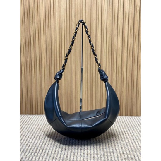 Replica Borsa hobo YSL Saint Laurent Amalia nera Imitazioni Replica Borsa hobo YSL Saint Laurent Amalia nera