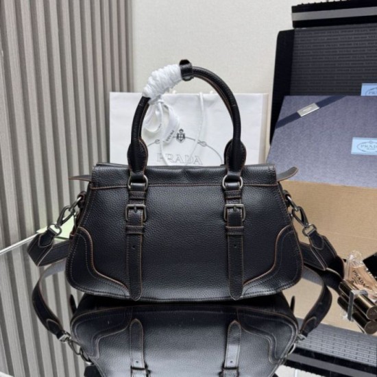 Replica Borsa shopping/tote grande Prada 1BG604 Nero Imitazioni Replica Borsa shopping/tote grande Prada 1BG604 Nero