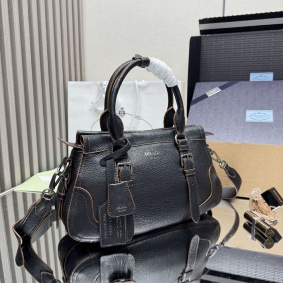 Replica Borsa shopping/tote grande Prada 1BG604 Nero Imitazioni Replica Borsa shopping/tote grande Prada 1BG604 Nero