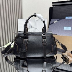 Replica Borsa shopping/tote grande Prada 1BG604 Nero