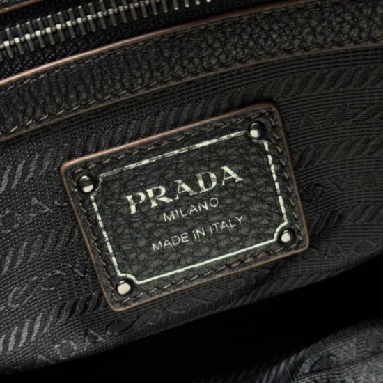 Replica Borsa shopping/tote grande Prada 1BG604 Nero Imitazioni Replica Borsa shopping/tote grande Prada 1BG604 Nero