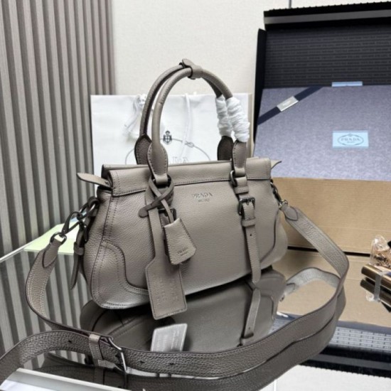 Replica Borsa shopping/tote grande Prada 1BG604 Grigio Imitazioni Replica Borsa shopping/tote grande Prada 1BG604 Grigio