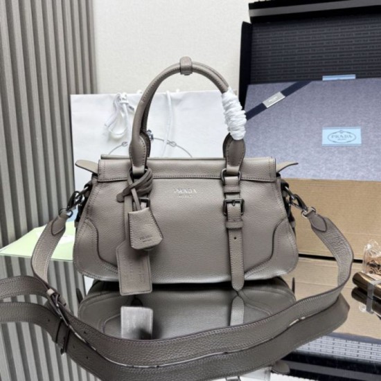 Replica Borsa shopping/tote grande Prada 1BG604 Grigio Imitazioni Replica Borsa shopping/tote grande Prada 1BG604 Grigio