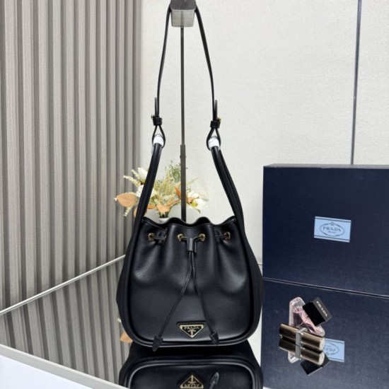 Replica Borsa a secchiello Prada Darling Mini 1BE087 Nero Imitazioni Replica Borsa a secchiello Prada Darling Mini 1BE087 Nero
