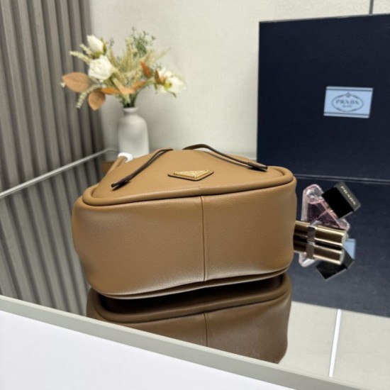 Replica Borsa a secchiello Prada Darling Mini 1BE087 marrone Imitazioni Replica Borsa a secchiello Prada Darling Mini 1BE087 marrone