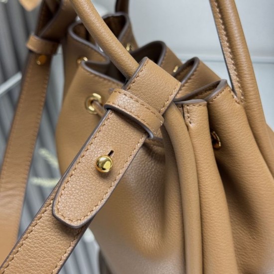 Replica Borsa a secchiello Prada Darling Mini 1BE087 marrone Imitazioni Replica Borsa a secchiello Prada Darling Mini 1BE087 marrone