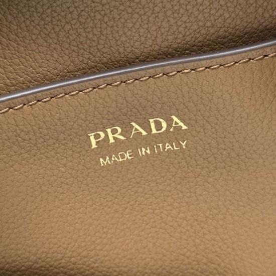 Replica Borsa a secchiello Prada Darling Mini 1BE087 marrone Imitazioni Replica Borsa a secchiello Prada Darling Mini 1BE087 marrone