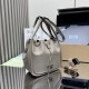 Replica Borsa a secchiello Prada Darling Mini 1BE087 Grigio Imitazioni Replica Borsa a secchiello Prada Darling Mini 1BE087 Grigio