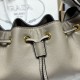 Replica Borsa a secchiello Prada Darling Mini 1BE087 Grigio Imitazioni Replica Borsa a secchiello Prada Darling Mini 1BE087 Grigio