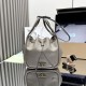 Replica Borsa a secchiello Prada Darling Mini 1BE087 Grigio Imitazioni Replica Borsa a secchiello Prada Darling Mini 1BE087 Grigio