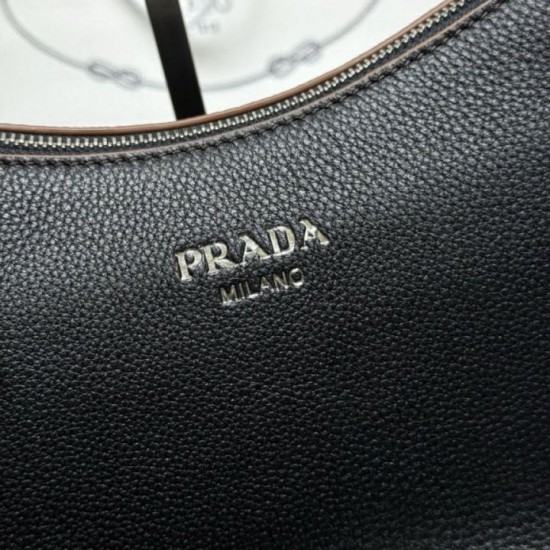 Replica Borsa a tracolla/hobo grande Prada Aimèe Classic nera Imitazioni Replica Borsa a tracolla/hobo grande Prada Aimèe Classic nera