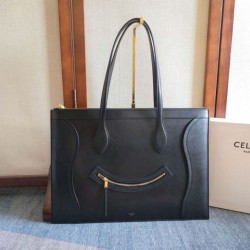 Replica Bora Pari da viaggio Celine Flat Cabas nera