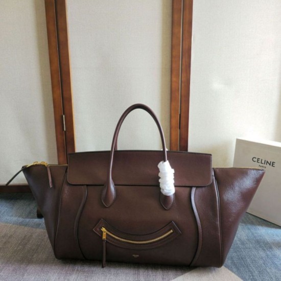 Replica Borsa morbida grande da viaggio Celine caffè Imitazioni Replica Borsa morbida grande da viaggio Celine caffè