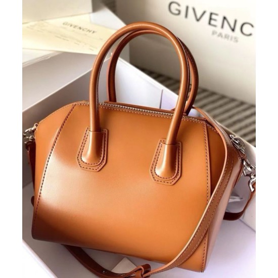 Replica Borsa tote Givenchy Antigona Mini in pelle marrone Imitazioni Replica Borsa tote Givenchy Antigona Mini in pelle marrone