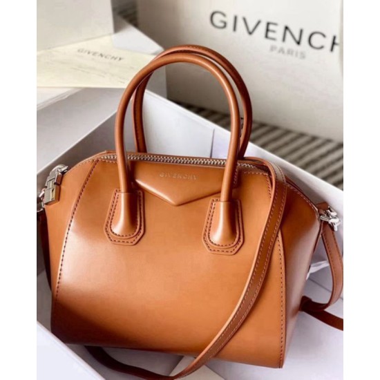 Replica Borsa tote Givenchy Antigona Mini in pelle marrone Imitazioni Replica Borsa tote Givenchy Antigona Mini in pelle marrone