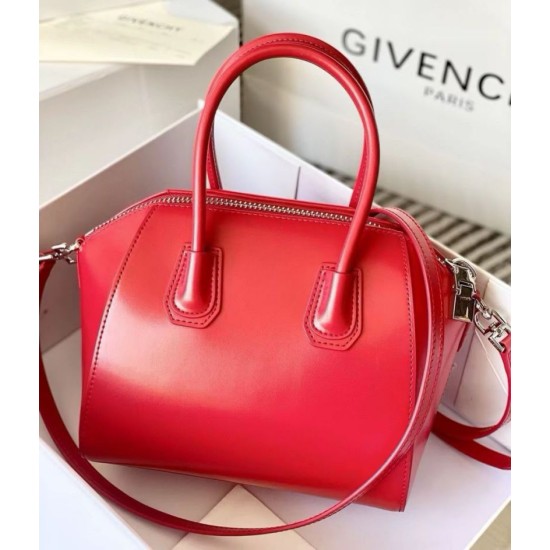 Replica borse griffate tote Givenchy Antigona Mini in pelle rosso Imitazioni Replica borse griffate tote Givenchy Antigona Mini in pelle rosso