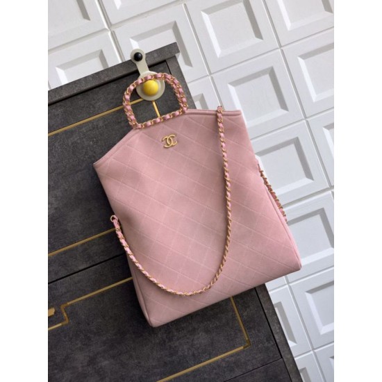 Replica Borsa tote pieghevole Diana Chanel scamosciata piccola/media/grande Rosa Imitazioni Replica Borsa tote pieghevole Diana Chanel scamosciata piccola/media/grande Rosa