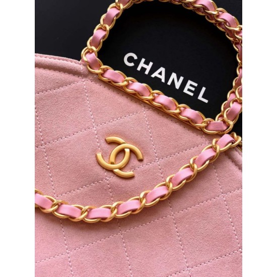 Replica Borsa tote pieghevole Diana Chanel scamosciata piccola/media/grande Rosa Imitazioni Replica Borsa tote pieghevole Diana Chanel scamosciata piccola/media/grande Rosa
