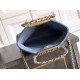 Replica Borse Imitazioni tote pieghevole Diana Chanel scamosciata piccola/media/grande Blu