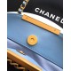 Replica Borse Imitazioni tote pieghevole Diana Chanel scamosciata piccola/media/grande Blu