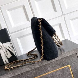 Replica Borsa tote pieghevole Diana Chanel scamosciata piccola/media/grande Nero Imitazioni Replica Borsa tote pieghevole Diana Chanel scamosciata piccola/media/grande Nero