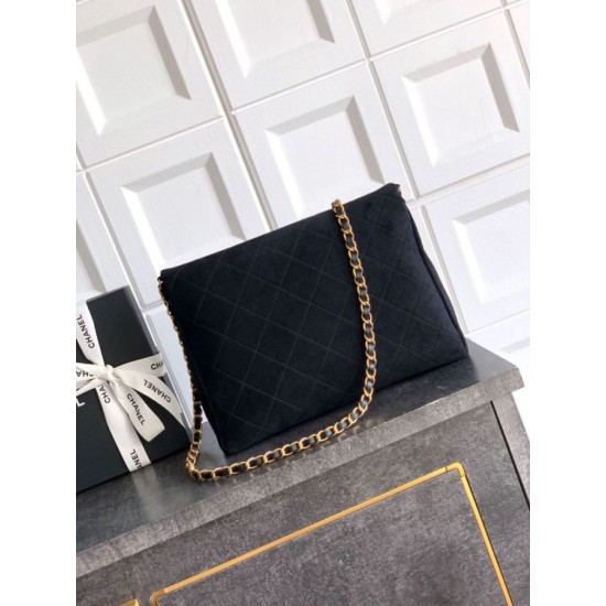 Replica Borsa tote pieghevole Diana Chanel scamosciata piccola/media/grande Nero Imitazioni Replica Borsa tote pieghevole Diana Chanel scamosciata piccola/media/grande Nero