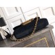 Replica Borsa tote pieghevole Diana Chanel scamosciata piccola/media/grande Nero Imitazioni Replica Borsa tote pieghevole Diana Chanel scamosciata piccola/media/grande Nero