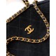 Replica Borsa tote pieghevole Diana Chanel scamosciata piccola/media/grande Nero Imitazioni Replica Borsa tote pieghevole Diana Chanel scamosciata piccola/media/grande Nero