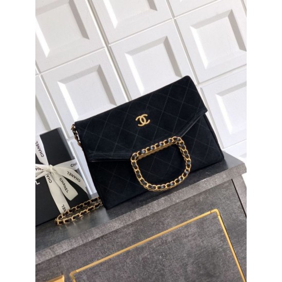 Replica Borsa tote pieghevole Diana Chanel scamosciata piccola/media/grande Nero Imitazioni Replica Borsa tote pieghevole Diana Chanel scamosciata piccola/media/grande Nero
