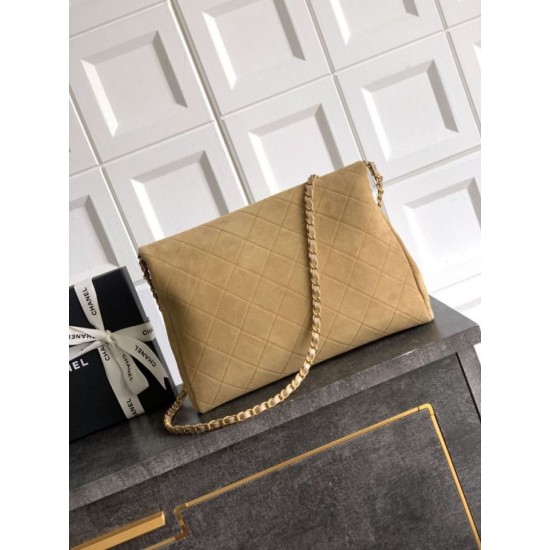 Replica Borse tote pieghevole Diana Chanel scamosciata piccola/media/grande marrone Imitazioni Replica Borse tote pieghevole Diana Chanel scamosciata piccola/media/grande marrone