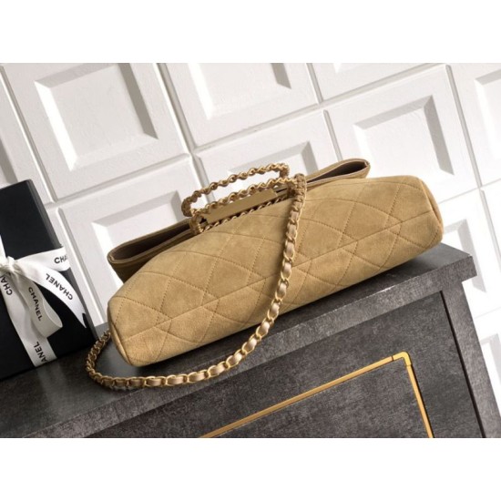 Replica Borse tote pieghevole Diana Chanel scamosciata piccola/media/grande marrone Imitazioni Replica Borse tote pieghevole Diana Chanel scamosciata piccola/media/grande marrone
