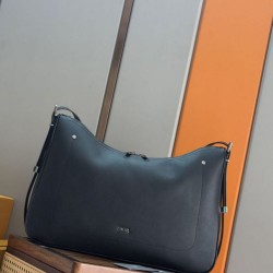 Replica Borsa Hobo Dior Grande Dior Slider Zipped da uomo nera