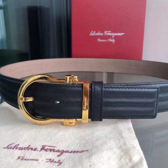Replica Borsa Cintura da uomo Salvatore Ferragamo 3.5 cm con fibbia ad ardiglione squisita oro Nero Imitazioni Replica Borsa Cintura da uomo Salvatore Ferragamo 3.5 cm con fibbia ad ardiglione squisita oro Nero
