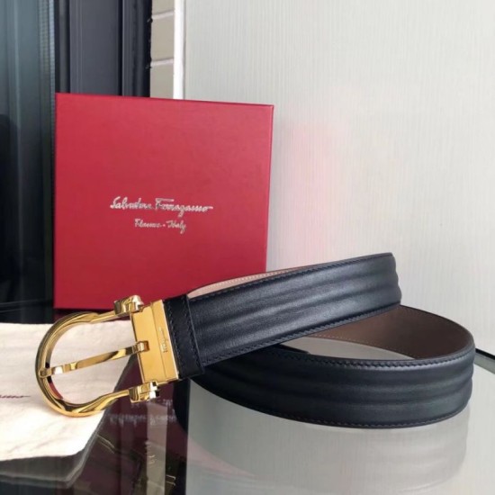 Replica Borsa Cintura da uomo Salvatore Ferragamo 3.5 cm con fibbia ad ardiglione squisita oro Nero Imitazioni Replica Borsa Cintura da uomo Salvatore Ferragamo 3.5 cm con fibbia ad ardiglione squisita oro Nero