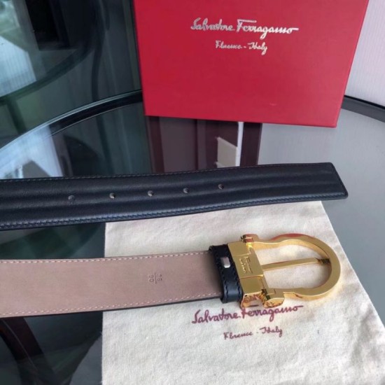 Replica Borsa Cintura da uomo Salvatore Ferragamo 3.5 cm con fibbia ad ardiglione squisita oro Nero Imitazioni Replica Borsa Cintura da uomo Salvatore Ferragamo 3.5 cm con fibbia ad ardiglione squisita oro Nero