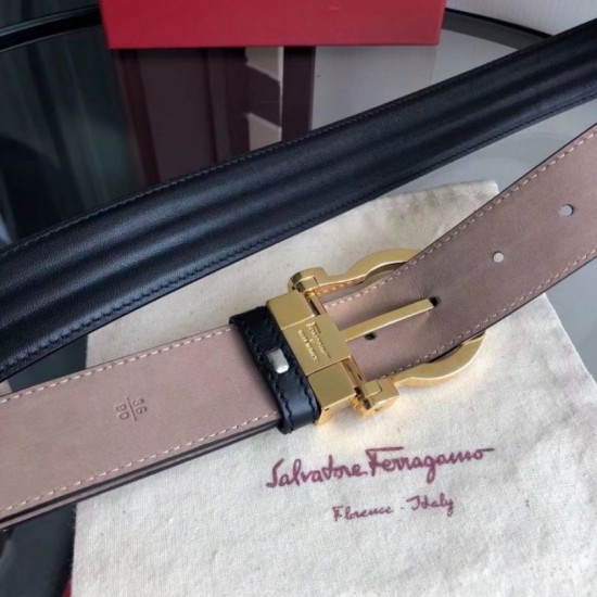 Replica Borsa Cintura da uomo Salvatore Ferragamo 3.5 cm con fibbia ad ardiglione squisita oro Nero Imitazioni Replica Borsa Cintura da uomo Salvatore Ferragamo 3.5 cm con fibbia ad ardiglione squisita oro Nero
