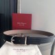 Replica Cintura da uomo Salvatore Ferragamo 3.5 cm con fibbia ad ardiglione squisita argento Nero Imitazioni Replica Cintura da uomo Salvatore Ferragamo 3.5 cm con fibbia ad ardiglione squisita argento Nero