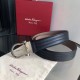 Replica Cintura da uomo Salvatore Ferragamo 3.5 cm con fibbia ad ardiglione squisita argento Nero Imitazioni Replica Cintura da uomo Salvatore Ferragamo 3.5 cm con fibbia ad ardiglione squisita argento Nero