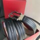 Replica Cintura da uomo Salvatore Ferragamo 3.5 cm con fibbia ad ardiglione squisita argento Nero Imitazioni Replica Cintura da uomo Salvatore Ferragamo 3.5 cm con fibbia ad ardiglione squisita argento Nero
